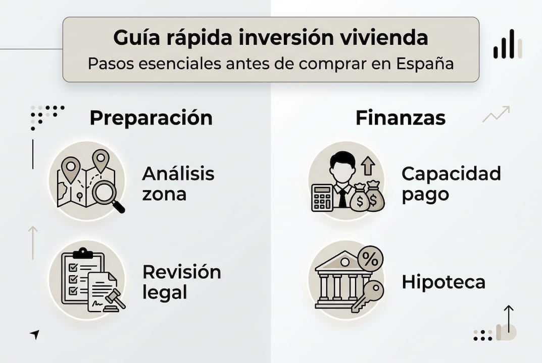 Infografía: Claves a tener en cuenta antes de invertir en el mercado inmobiliario en España