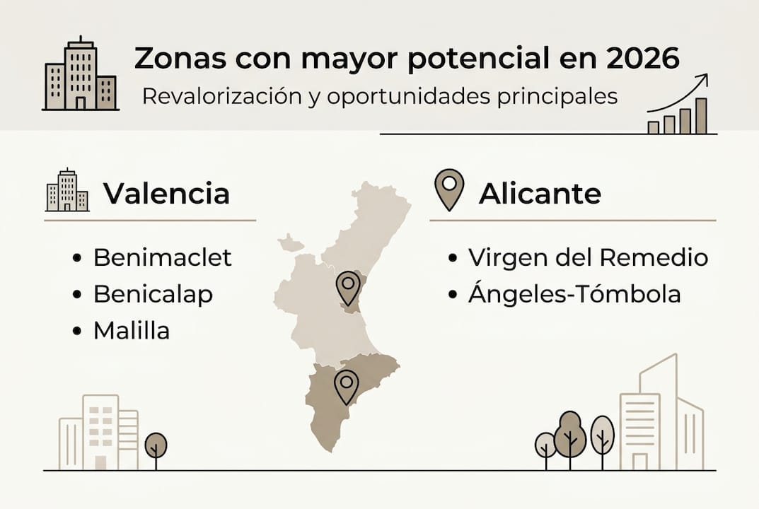 Infografía: las áreas más atractivas para invertir en la Comunidad Valenciana