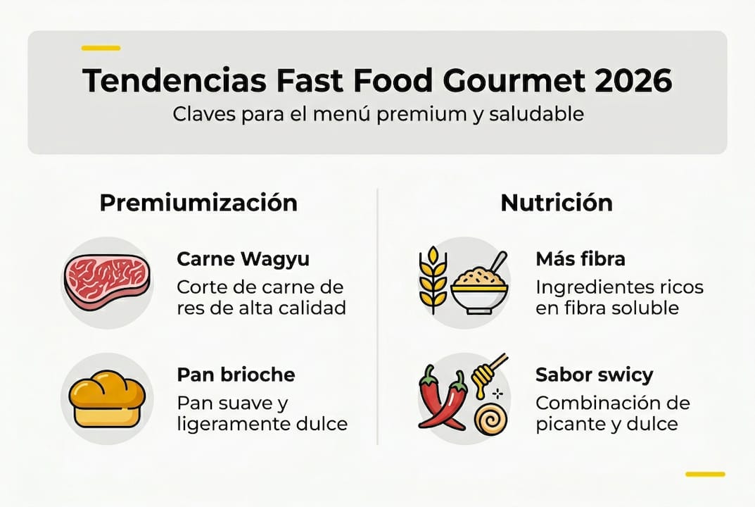 Infografía: cómo las propuestas premium y la alimentación saludable están revolucionando la comida rápida