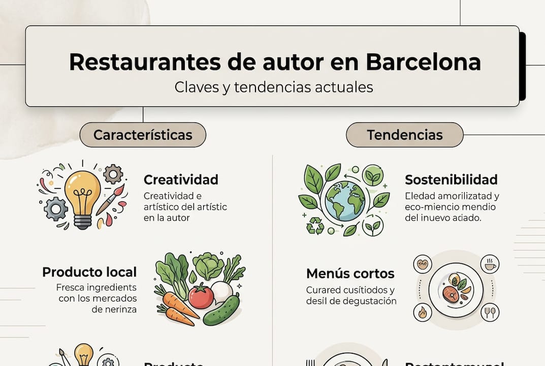 Infografía sobre las claves y tendencias que marcan el rumbo de los restaurantes de autor