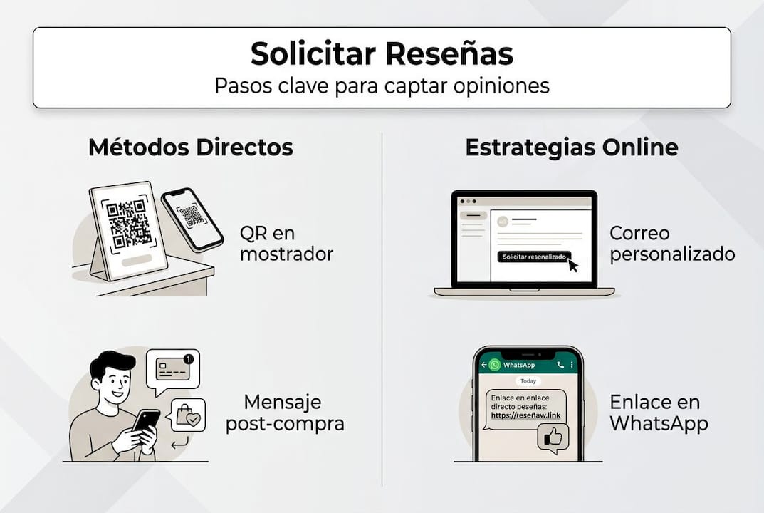 Infografía: cómo solicitar opiniones de tus clientes en internet paso a paso