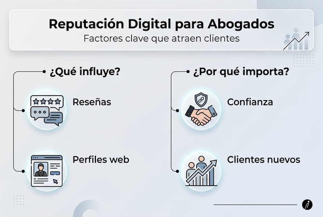 Guía visual sobre cómo gestionar la reputación online de los abogados