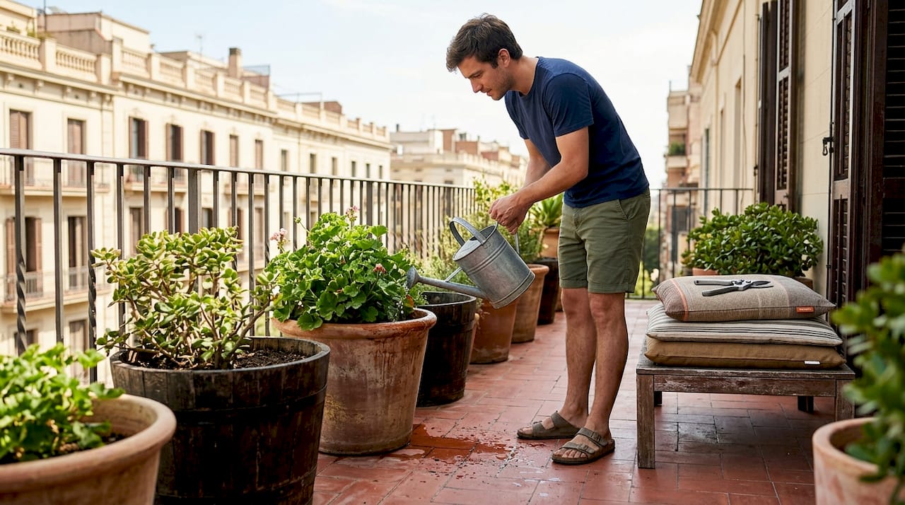 Cómo mantener tus plantas en la terraza saludables utilizando materiales ecológicos para el riego