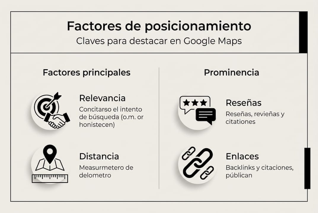 Infografía con los aspectos más importantes de Google Maps