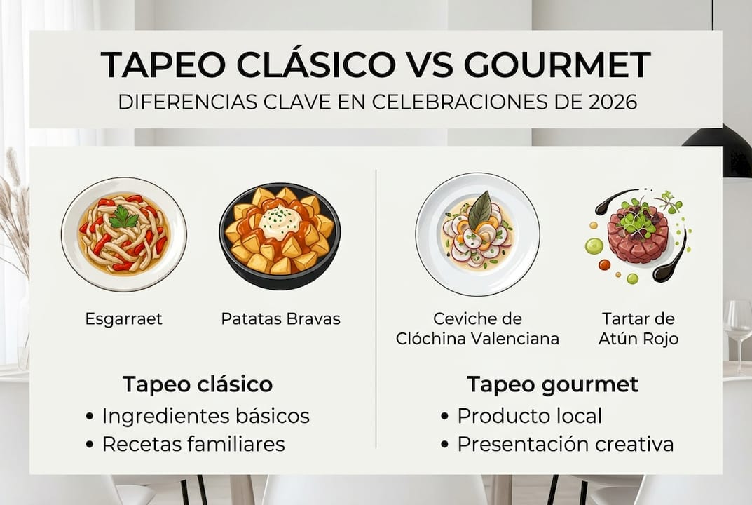 Infografía: claves del tapeo tradicional y de autor