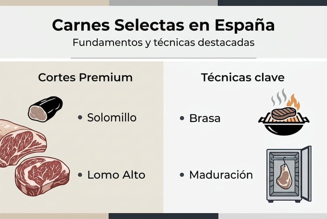 Guía visual de cortes exclusivos y técnicas esenciales para preparar carne