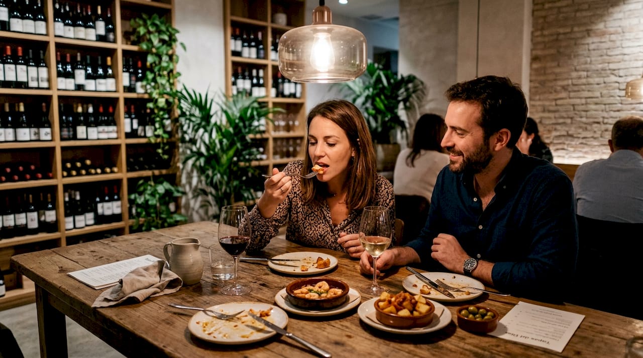 Un grupo de comensales disfruta de una experiencia gastronómica única degustando el menú especial del restaurante.