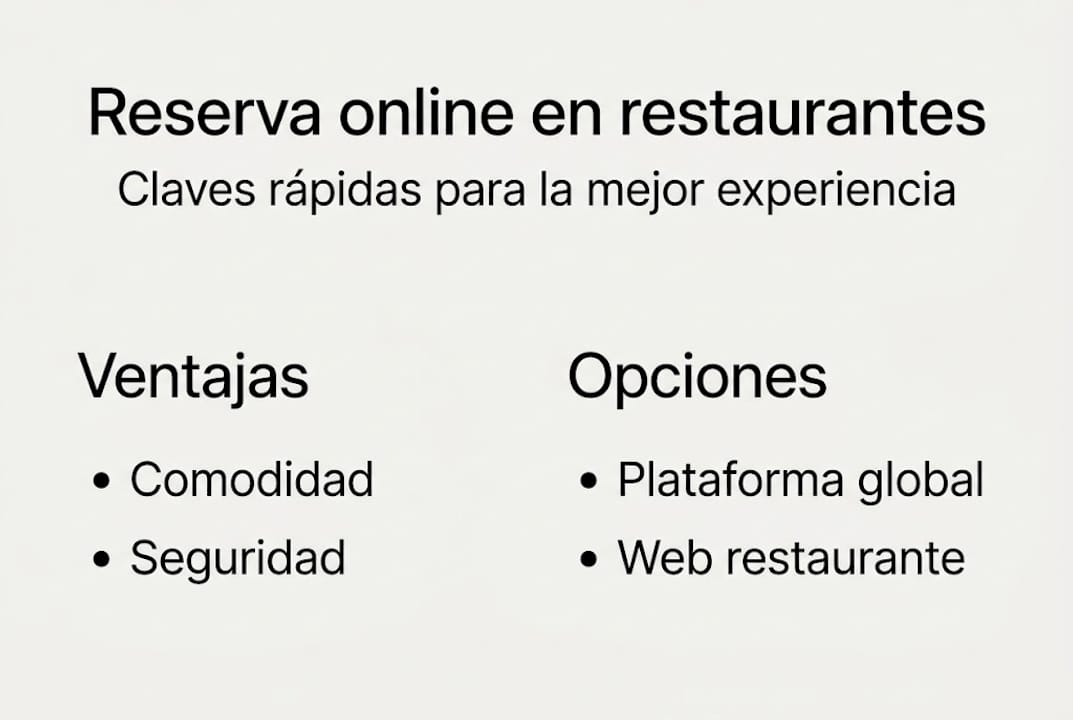 Descubre en esta infografía todas las ventajas de reservar online y conoce las distintas opciones disponibles para hacerlo de forma rápida y sencilla.