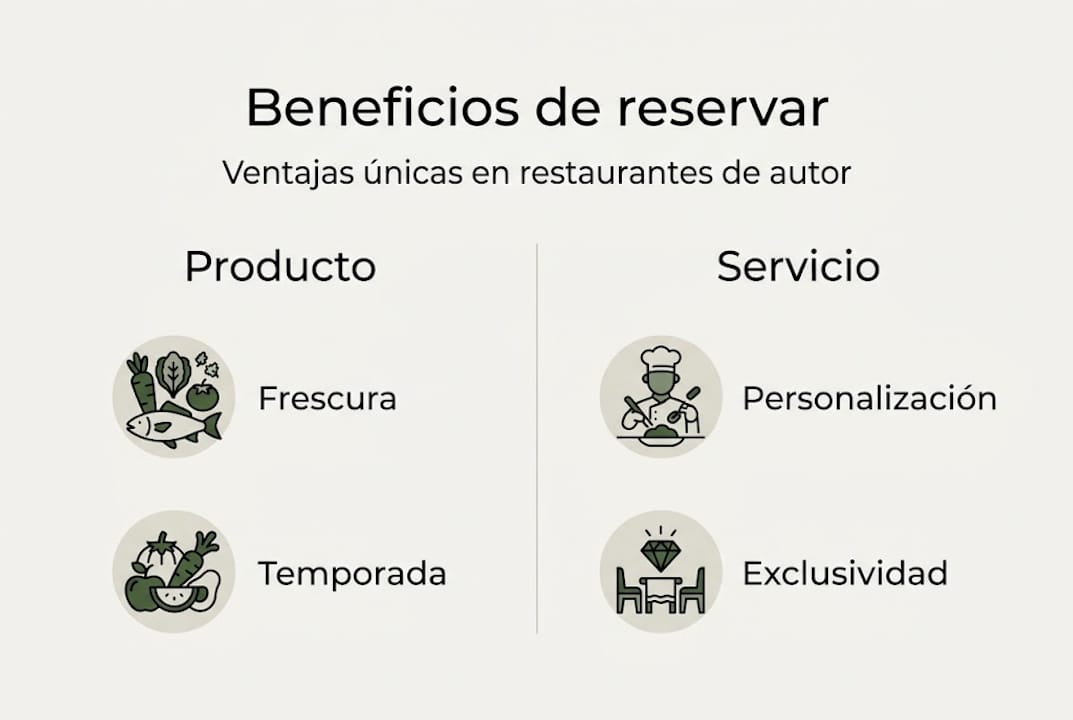 Infografía: Razones para elegir un restaurante de autor