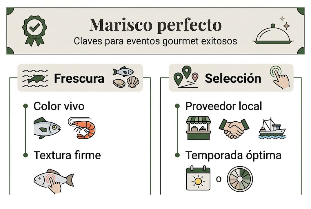 Guía visual para reconocer marisco fresco: consejos imprescindibles