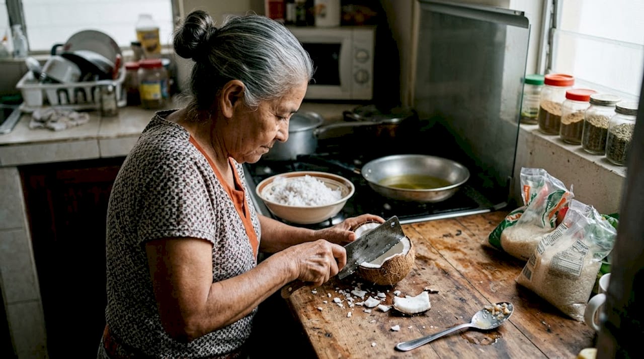 Cómo preparar coco en casa al estilo de la cocina india