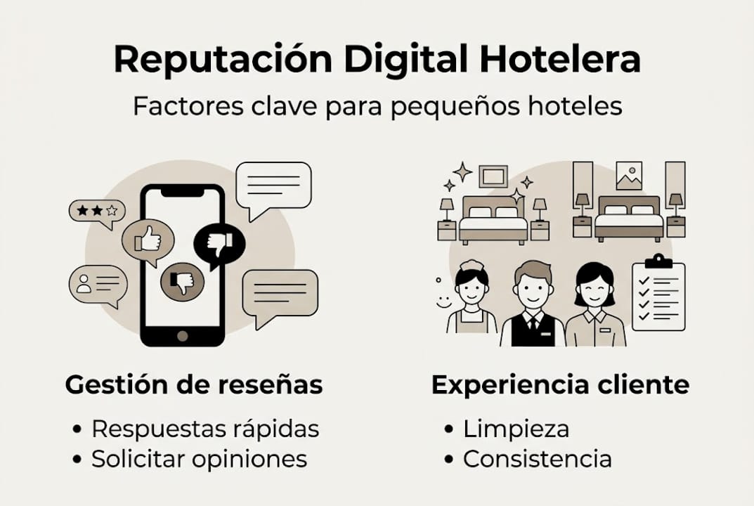 Infografía: aspectos fundamentales que influyen en la reputación de los hoteles