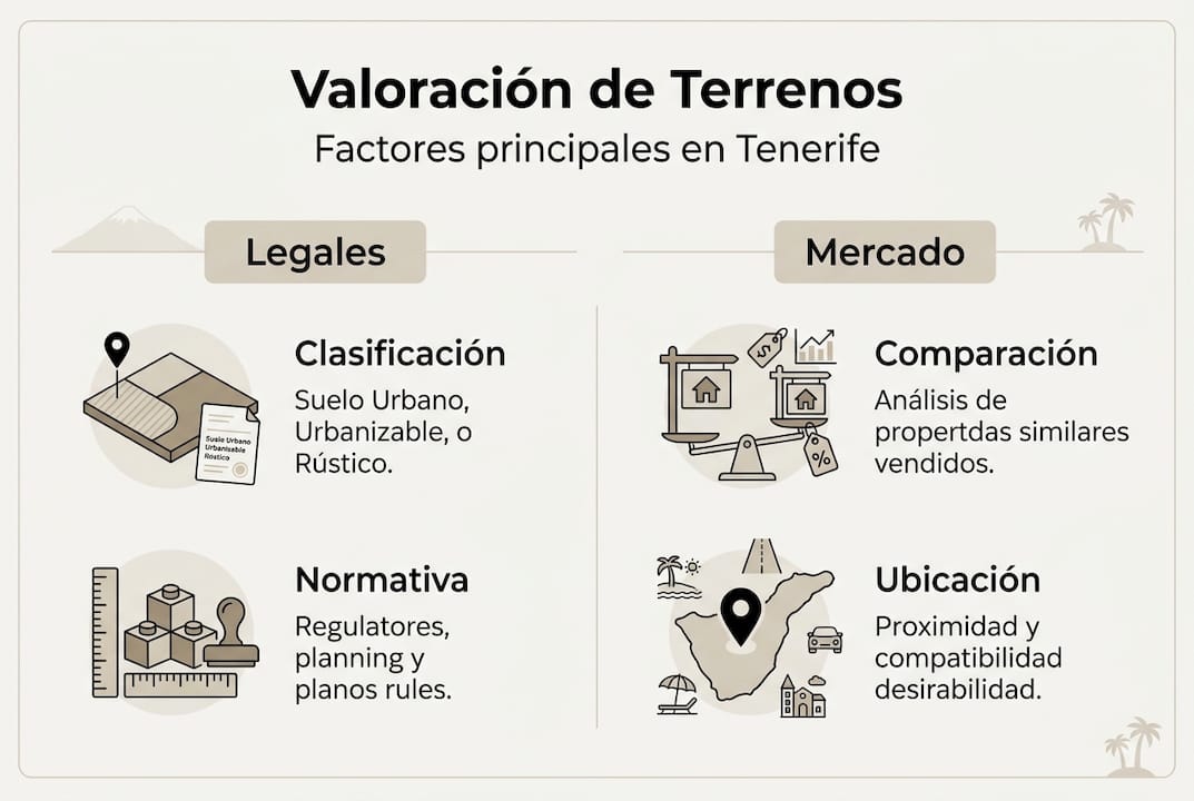Infografía: Aspectos fundamentales a tener en cuenta para valorar un terreno