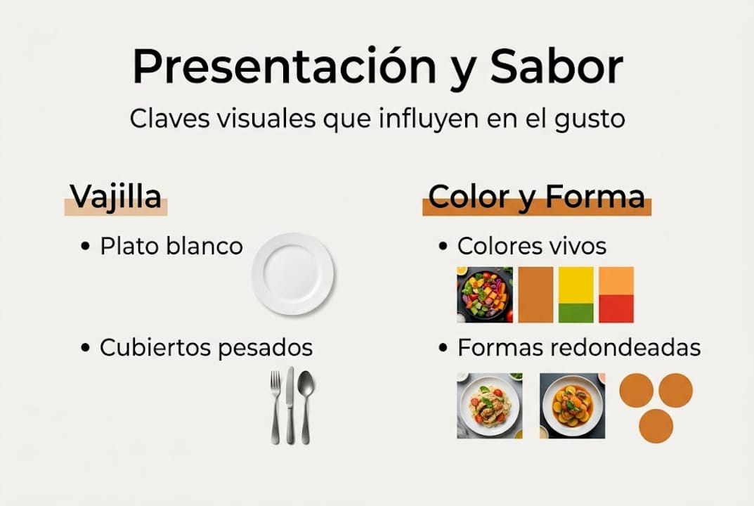 Infografía sobre cómo los elementos visuales influyen en nuestra percepción