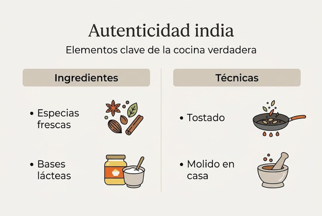 Infografía: los ingredientes imprescindibles de la auténtica cocina india