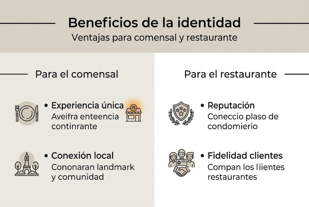 Infografía: Ventajas de construir una identidad sólida en tu restaurante