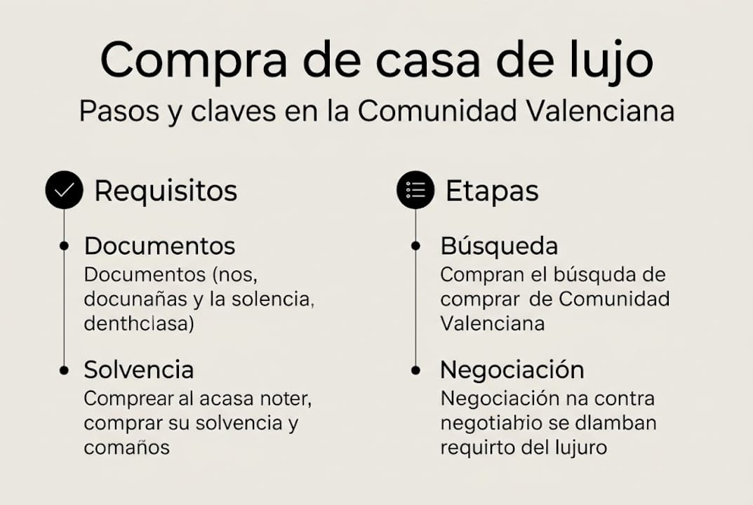 Infografía: pasos clave para adquirir una vivienda de lujo