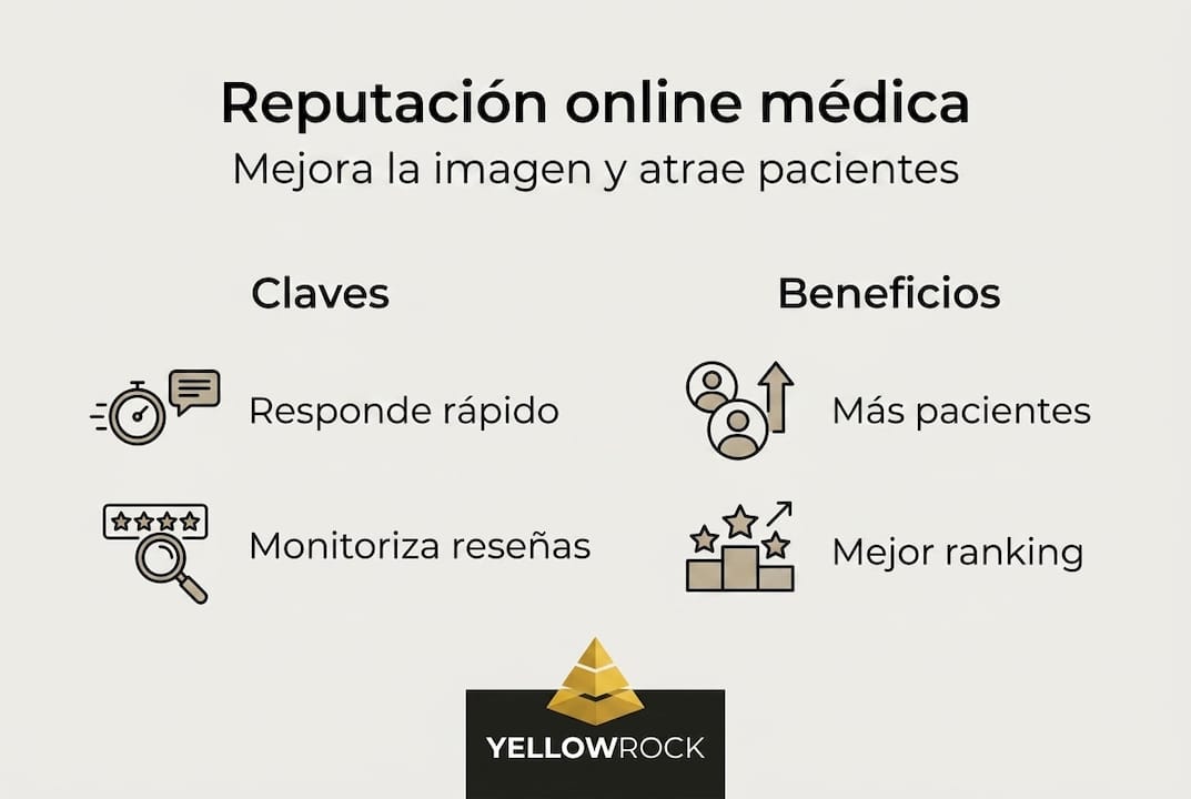 Infografía: Claves imprescindibles y ventajas de cuidar la reputación online de los profesionales de la salud
