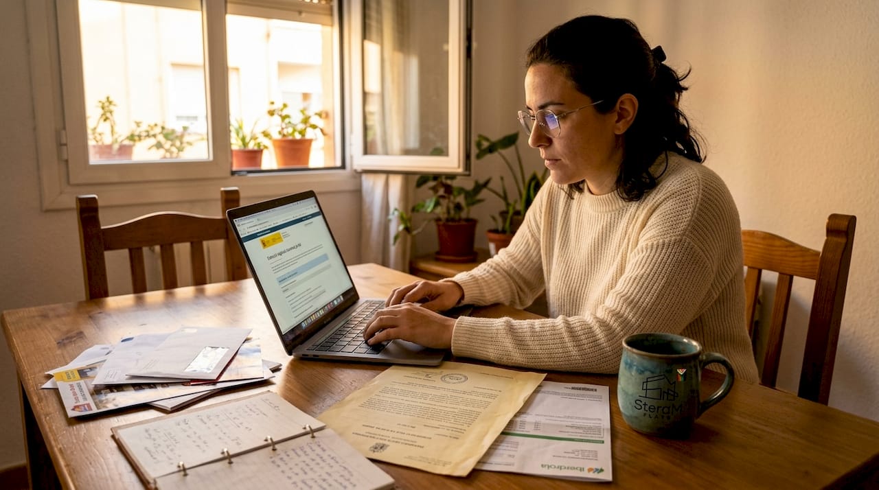 Woman submits Spanish license application online