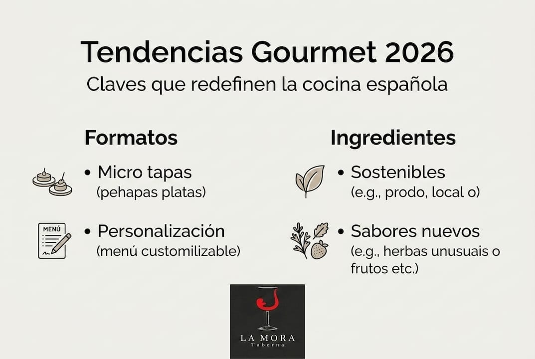 Infografía: Lo más destacado en tendencias gourmet para 2026
