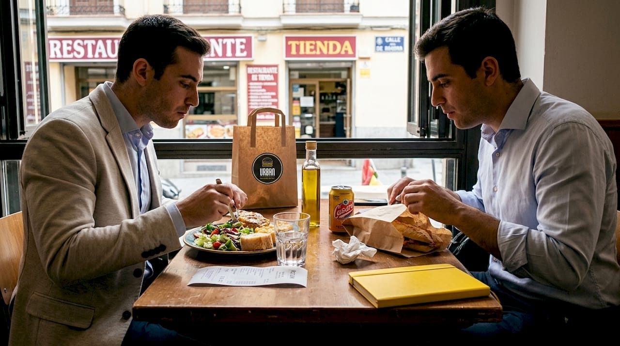 Diferencias entre menús del día y comida rápida