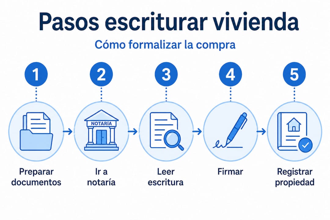 Infografía: ¿Cuáles son los pasos para formalizar la compra de tu vivienda?