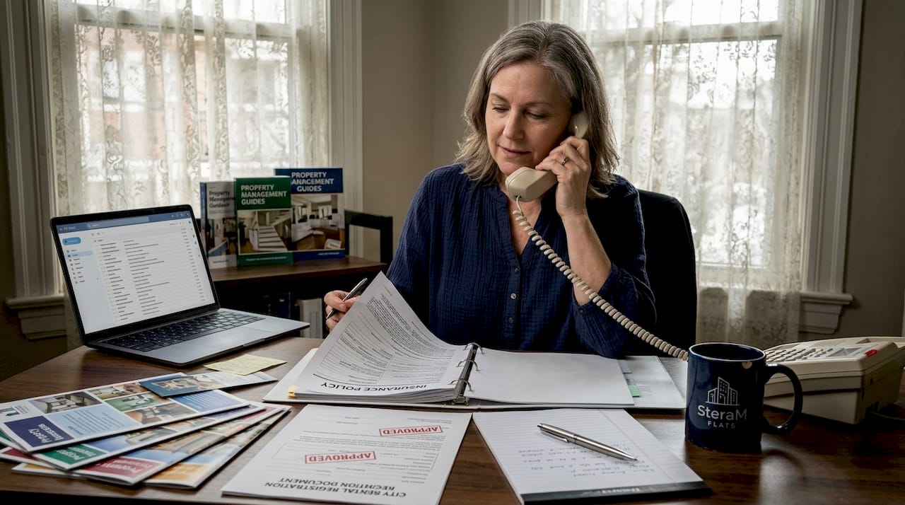 Property owner securing legal protection paperwork