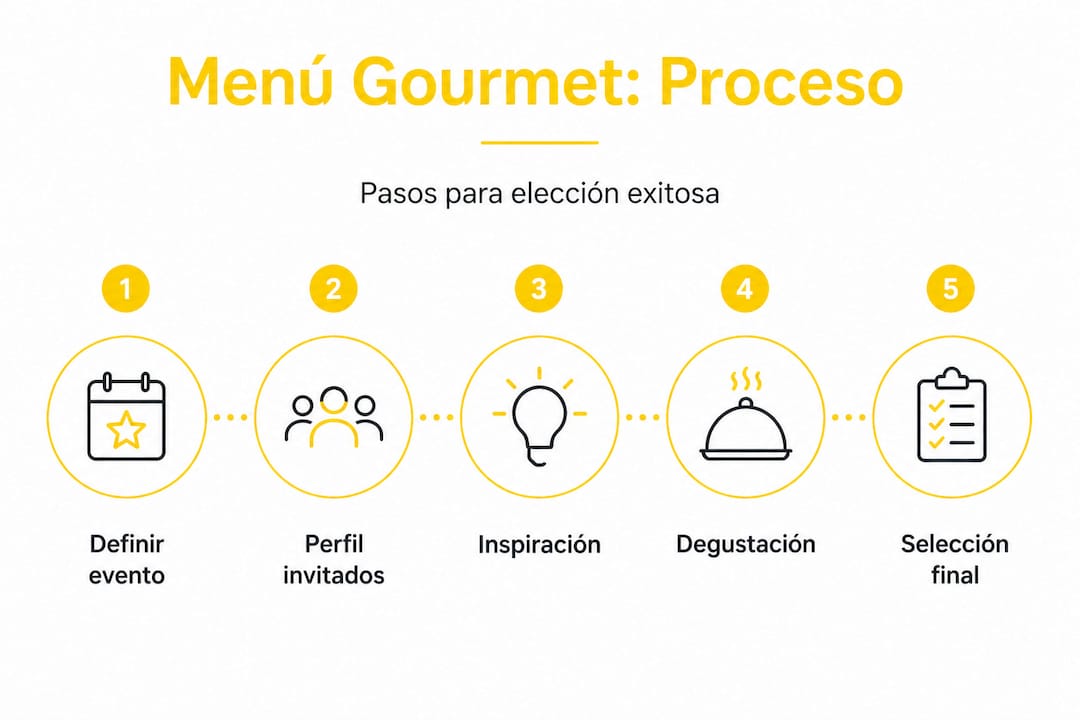 Infografía: guía esencial para crear un menú gourmet