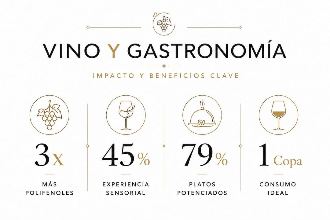 Infografía: Cómo el vino realza la experiencia gastronómica