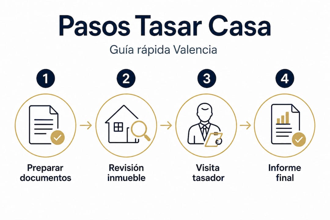 Guía visual con los pasos imprescindibles para valorar tu vivienda en Valencia