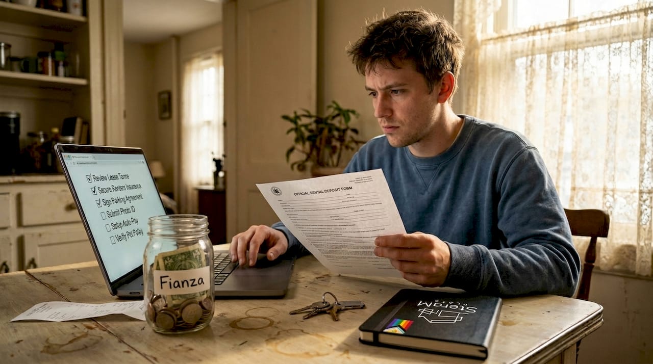 Tenant checking Spanish rental deposit procedures