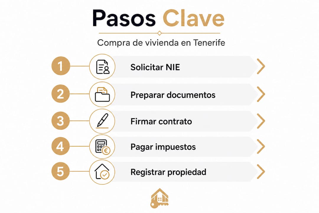 Infografía: guía detallada para comprar una vivienda paso a paso