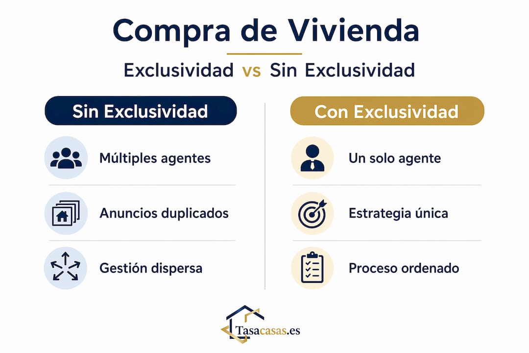 Infografía: diferencias entre trabajar con exclusividad y sin ella