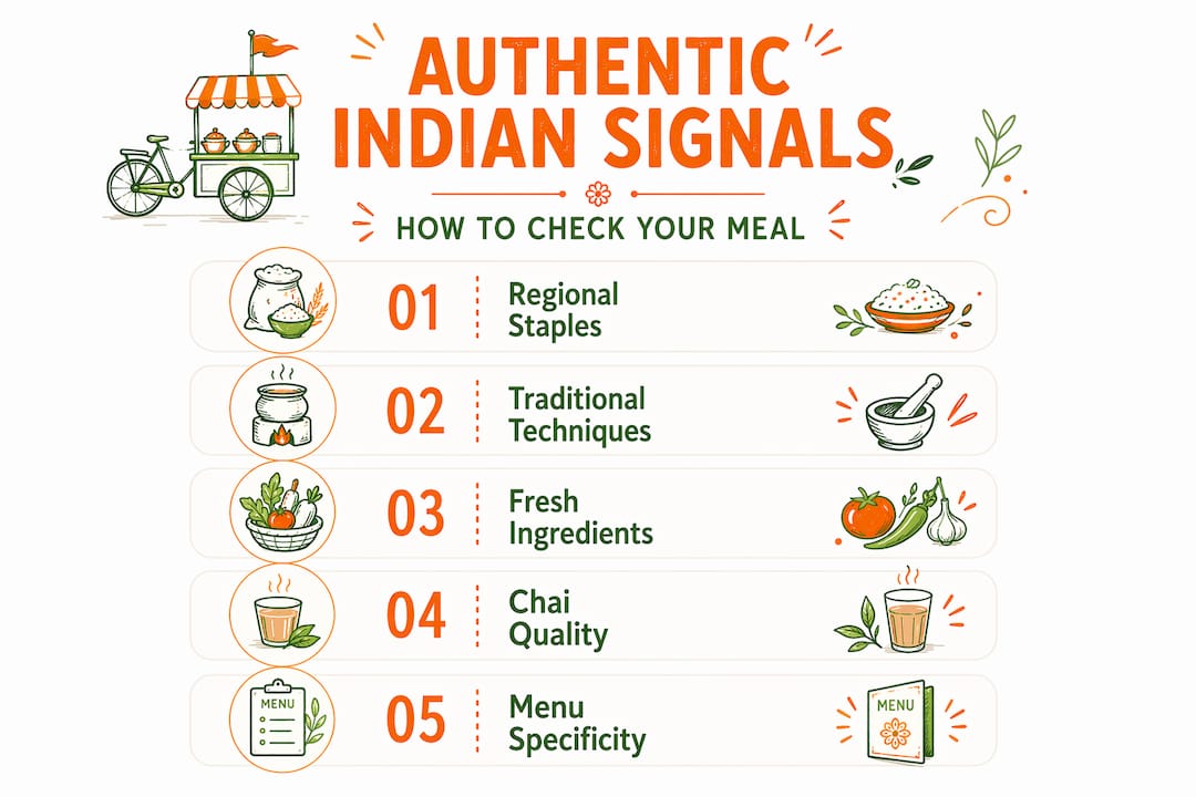 Infographic: How to spot authentic Indian food