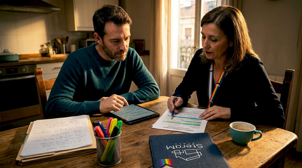 Buyer lawyer reviewing property risks