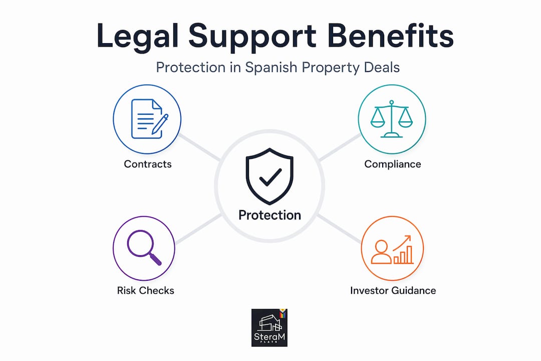 Infographic legal support Spain hierarchy