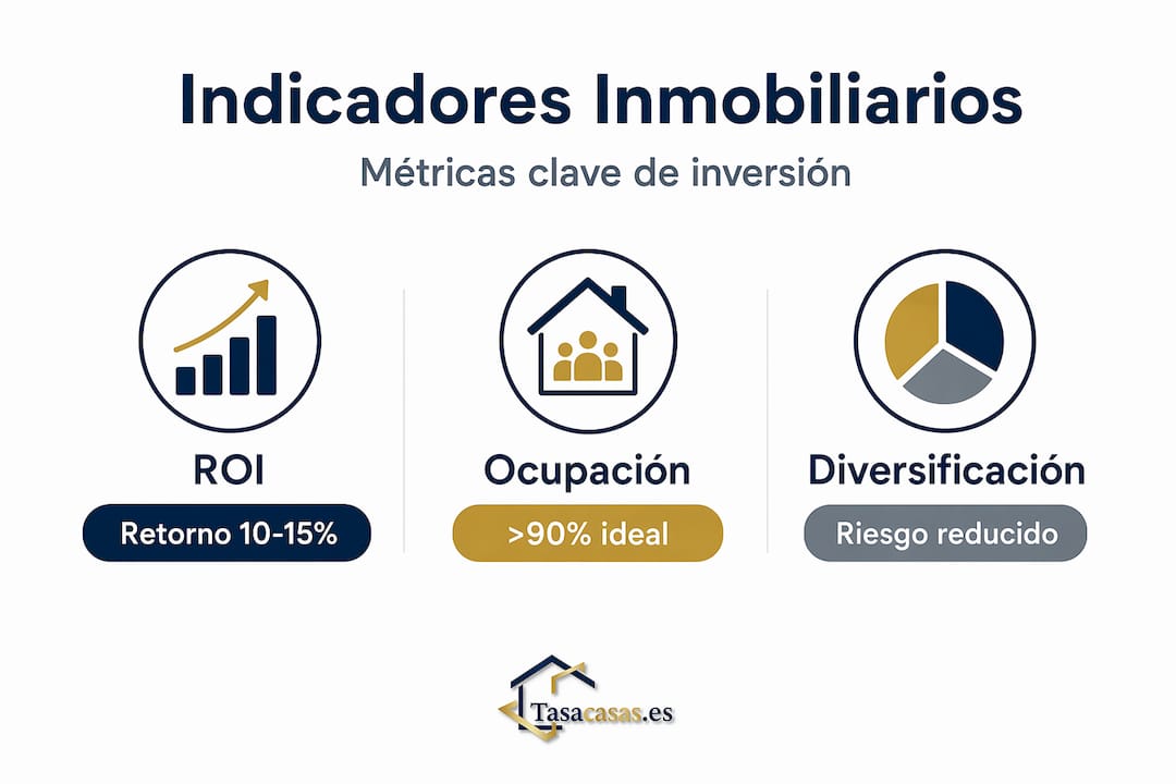 Infografía sobre los indicadores esenciales en la inversión inmobiliaria