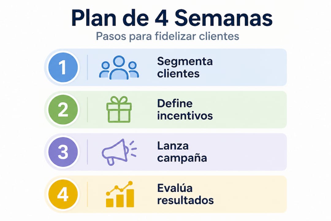 Descubre en esta infografía los cuatro pasos clave para lograr que tus clientes se queden contigo.