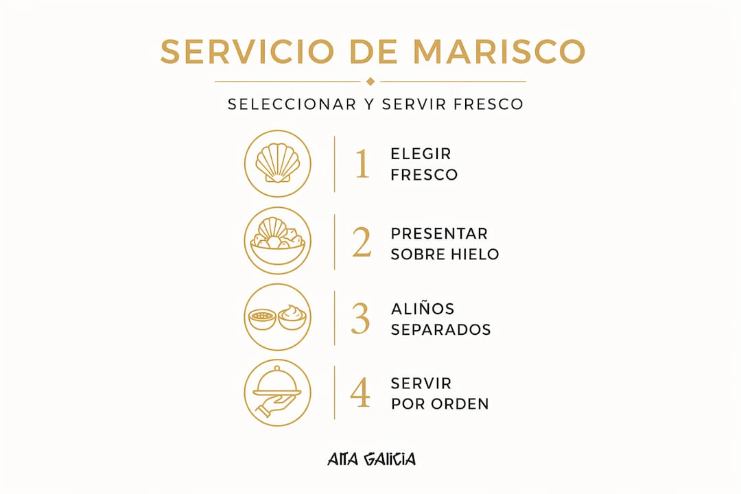 Guía visual para elegir y disfrutar mariscos frescos
