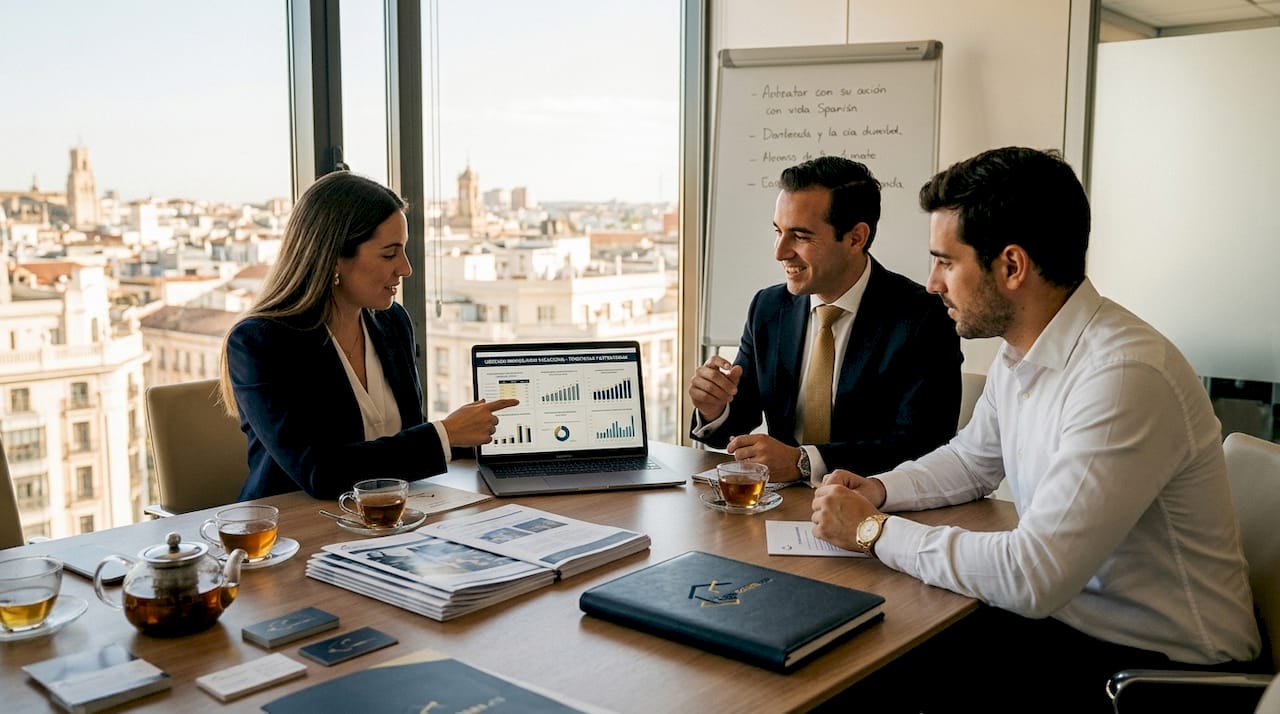 Un grupo de profesionales evalúa las ventajas económicas que ofrece el alquiler vacacional.