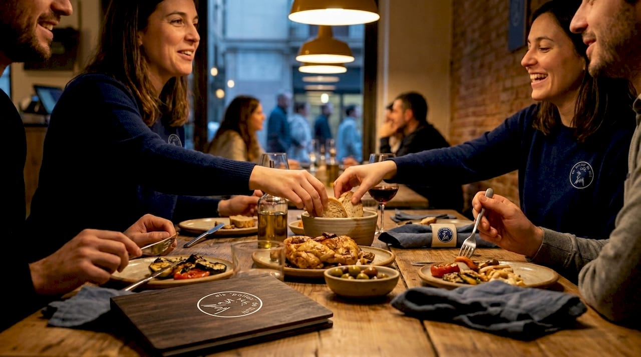 Disfrutar de una cena tranquila en familia, compartiendo la mesa y la conversación sin prisas.