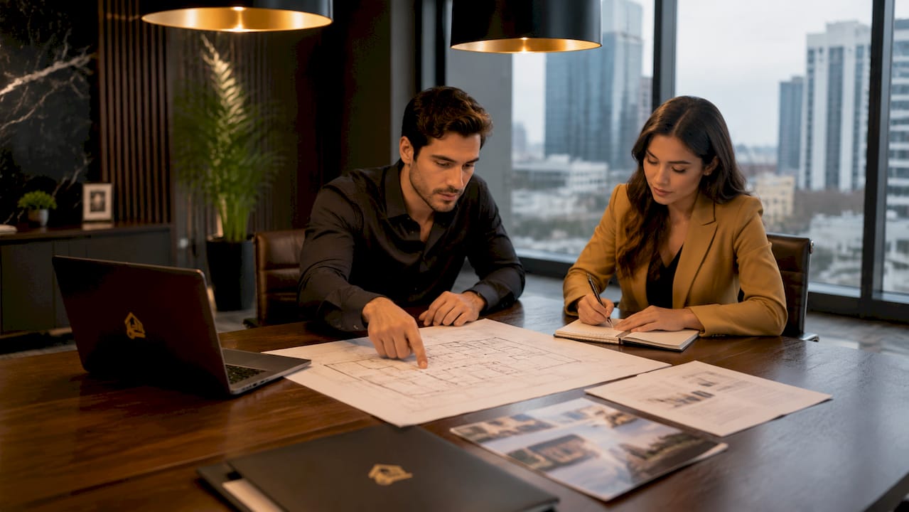 Dos expertos del sector inmobiliario revisan y debaten diferentes métodos para valorar propiedades.