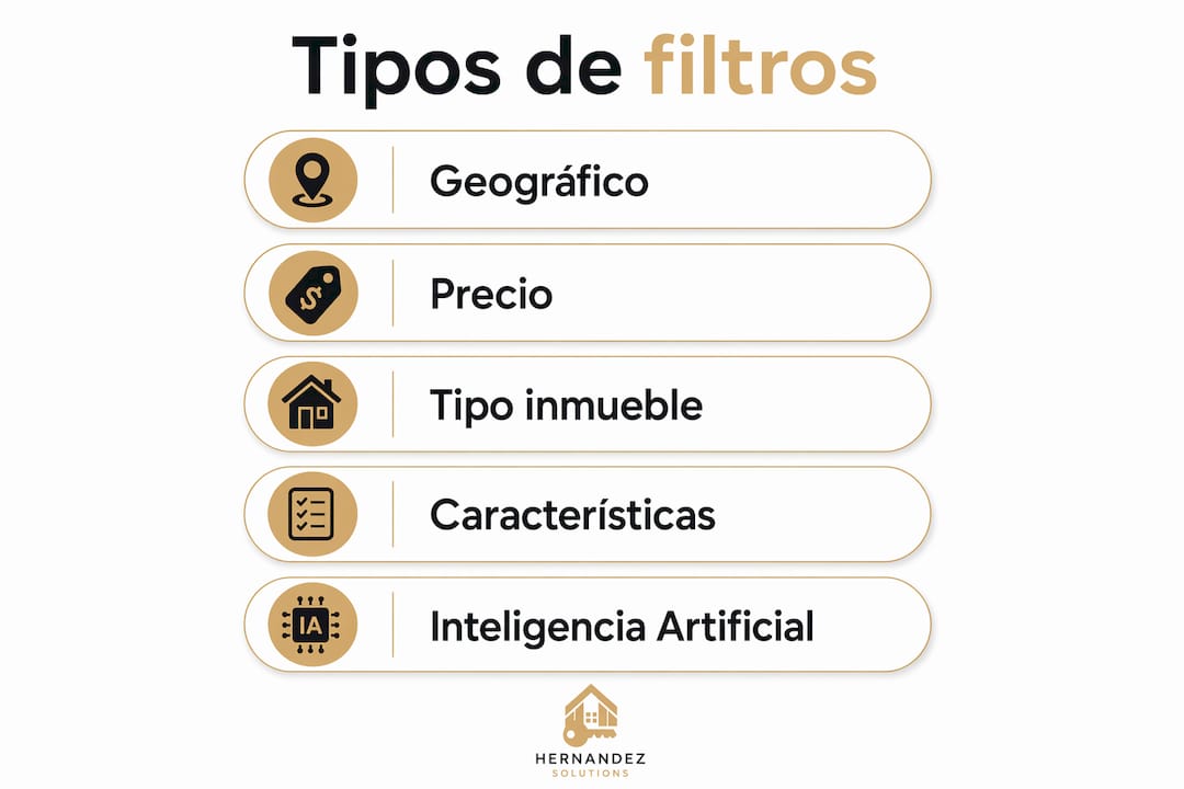 Infografía: conoce los diferentes tipos de filtros inmobiliarios y sus principales beneficios