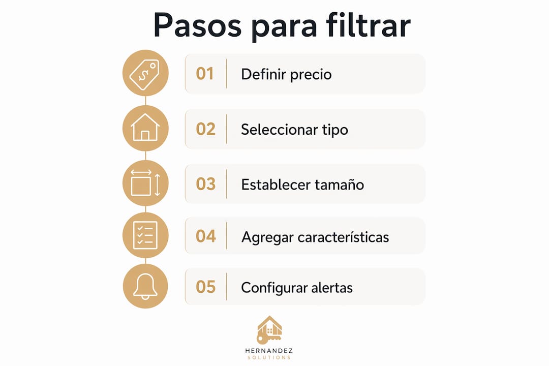 Guía visual para encontrar y filtrar viviendas en línea