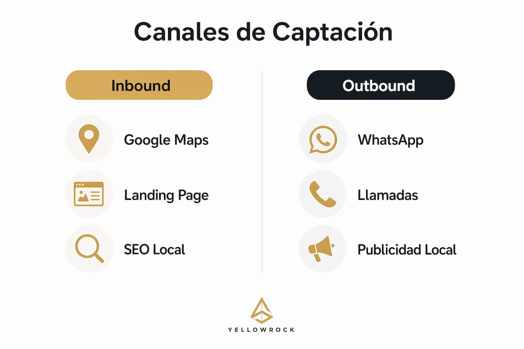 Infografía sobre las mejores opciones para captar clientes potenciales a nivel local