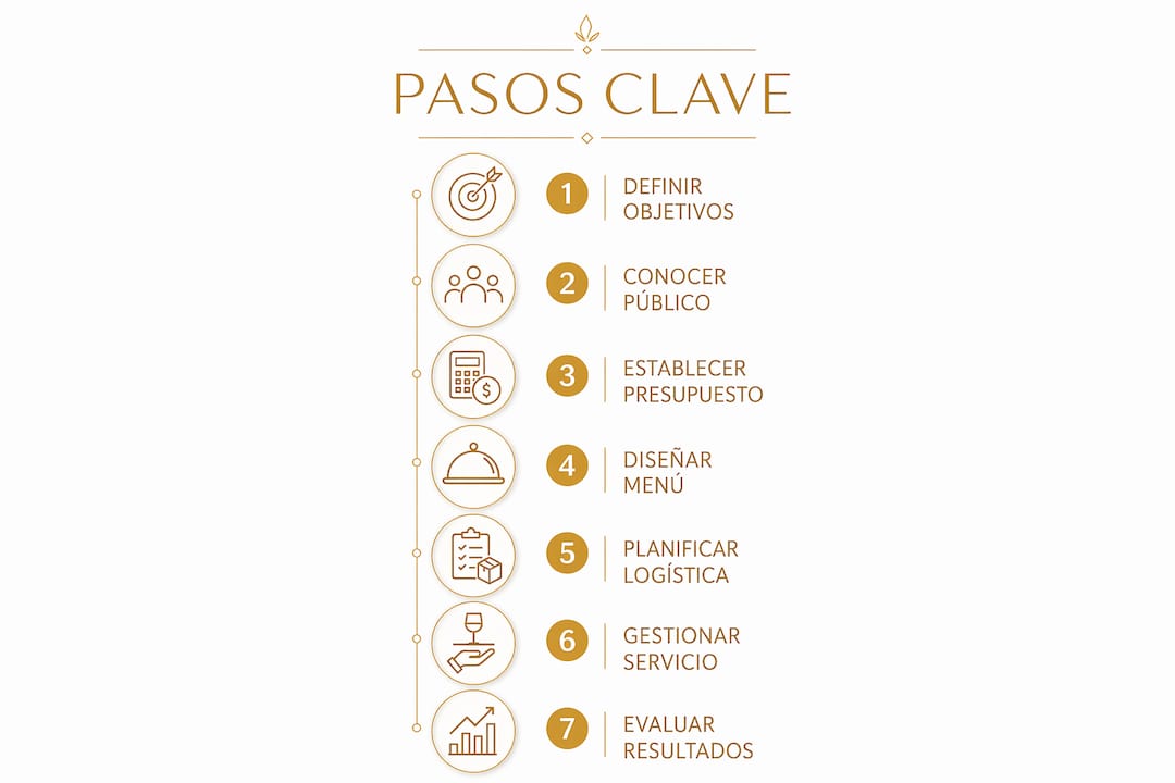 Infografía con los pasos esenciales para una planificación efectiva