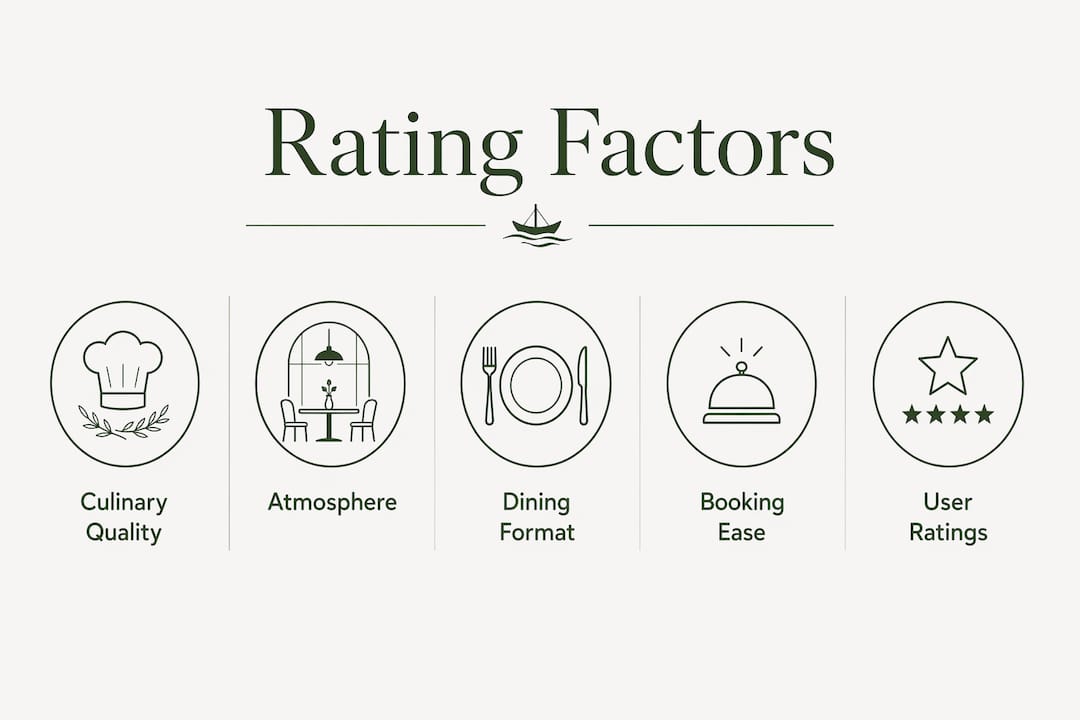 Infographic showing factors affecting Barcelona restaurant ratings