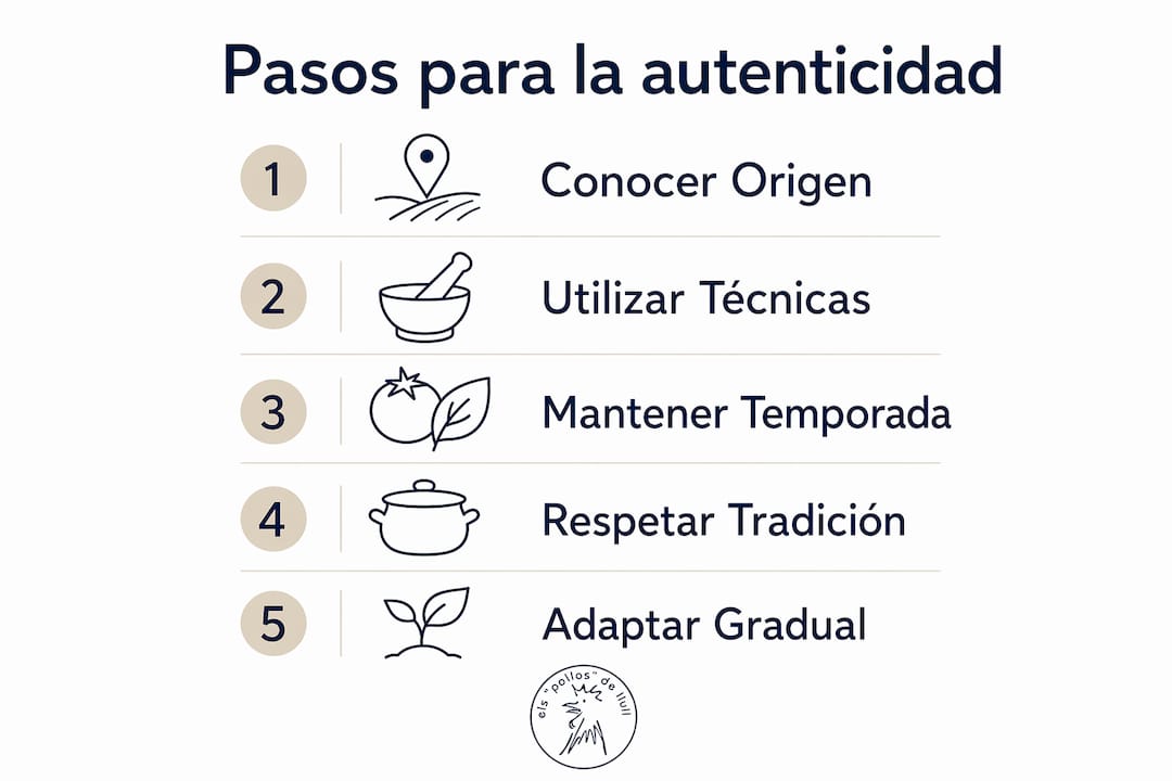 Infografía: Claves para lograr la autenticidad en la cocina