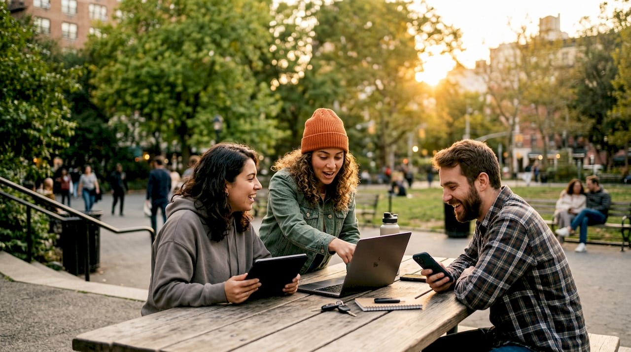Usuarios gestionando sus reservas a través de dispositivos digitales