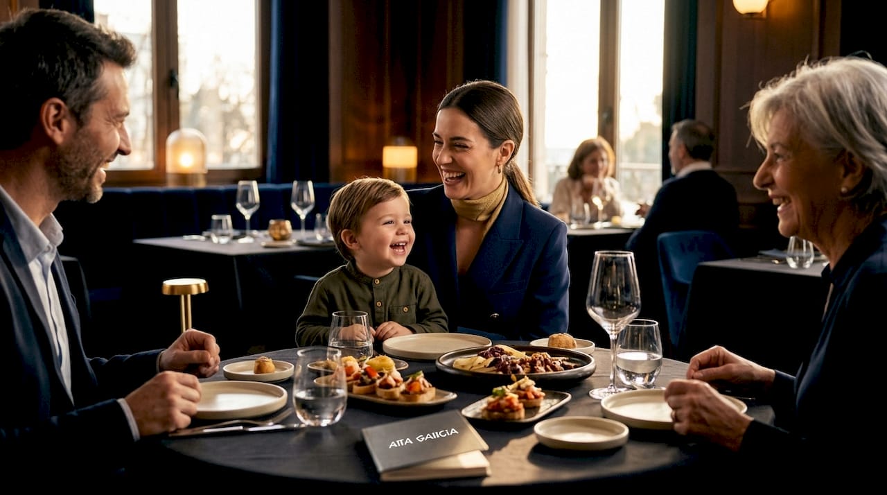 Familias compartiendo momentos agradables en un ambiente acogedor de nuestro restaurante.